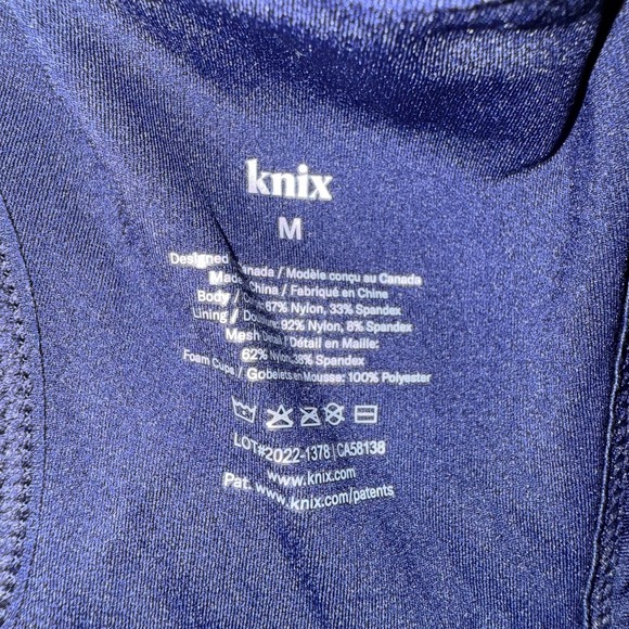 Knix Catalyst Sports Bra & LeakStrong Leakproof Legging Navy Blue‎ - Medium XS - Picture 4 of 14